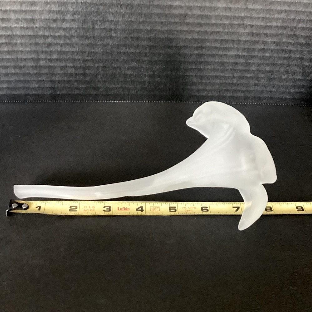 Frosted White Satin Art Glass Trumpet Horn Lily Epergne Flower Holder Bud Vase - Picture 16 of 16